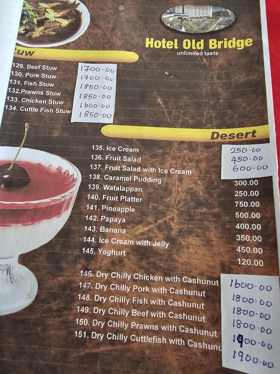 Menu Old Bridge Restaurant And Bar-5