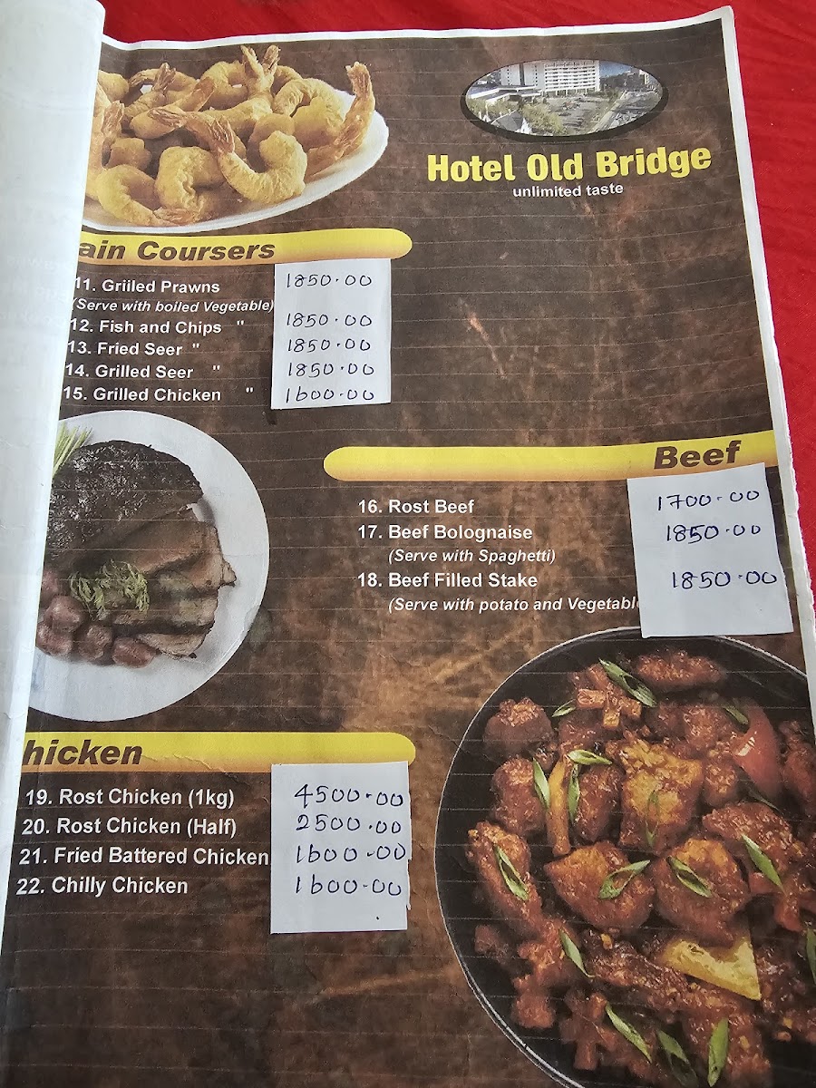 Menu Old Bridge Restaurant And Bar-7